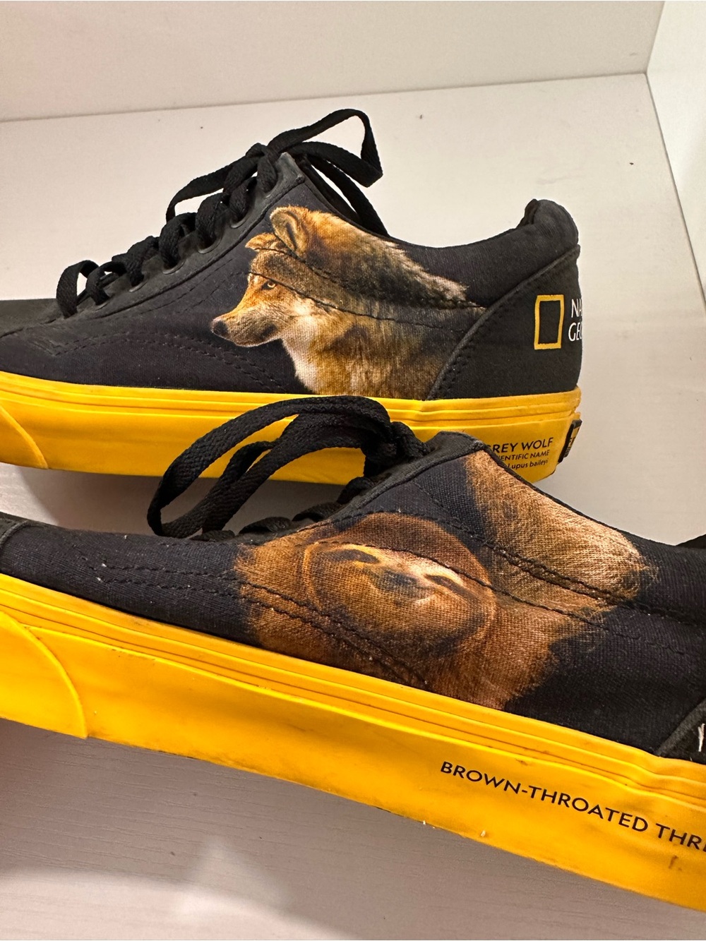 National Geographic Vans photoarc x joel satori- Wolf-snake-frog-sloth